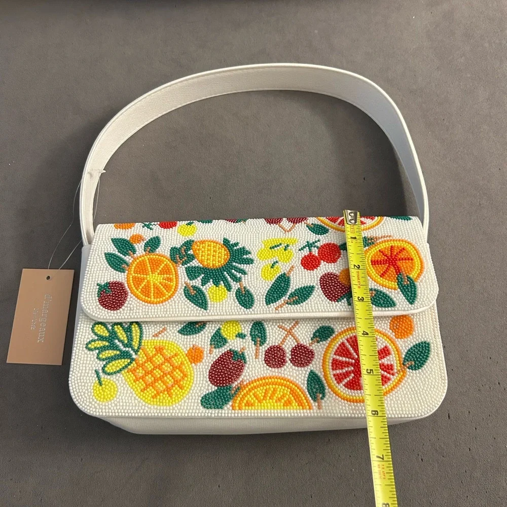 LAST DAY AVAILABLE! Colorful Beaded Fruit Design Shoulder Bag — NWT! - Picture 3 of 7